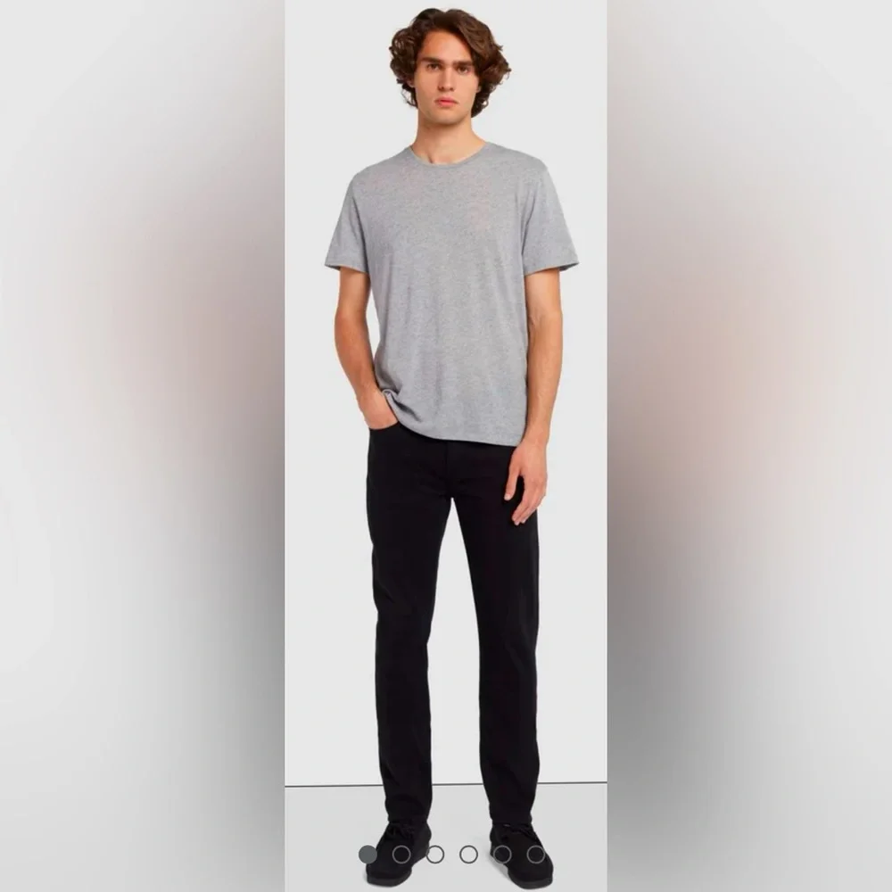 7 for All Mankind Paxtyn Skinny Jeans in True Black Wash